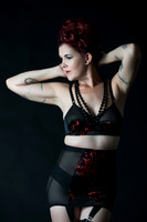 Pin up: Black Garter and Gloves